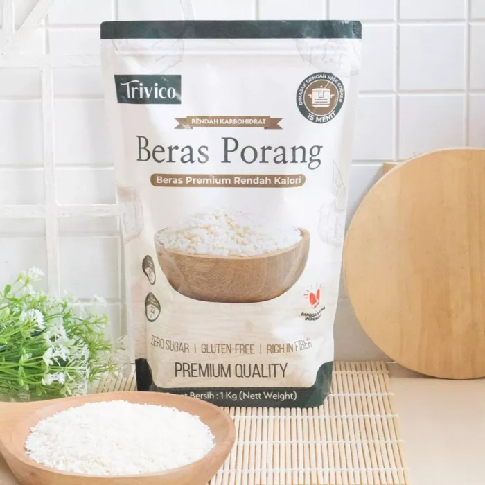 TRIVICO Beras Porang 1Kg - Rendah Kalori & Karbohidrat - Image 3