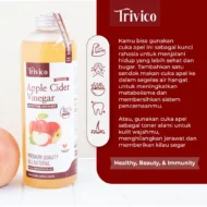 TRIVICO Cuka Apel Organik With Mother Minuman Diet Turunkan Berat Badan Untuk Diabetes & Jerawat - Image 6
