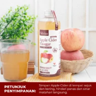 TRIVICO Cuka Apel Organik With Mother Minuman Diet Turunkan Berat Badan Untuk Diabetes & Jerawat - Image 8