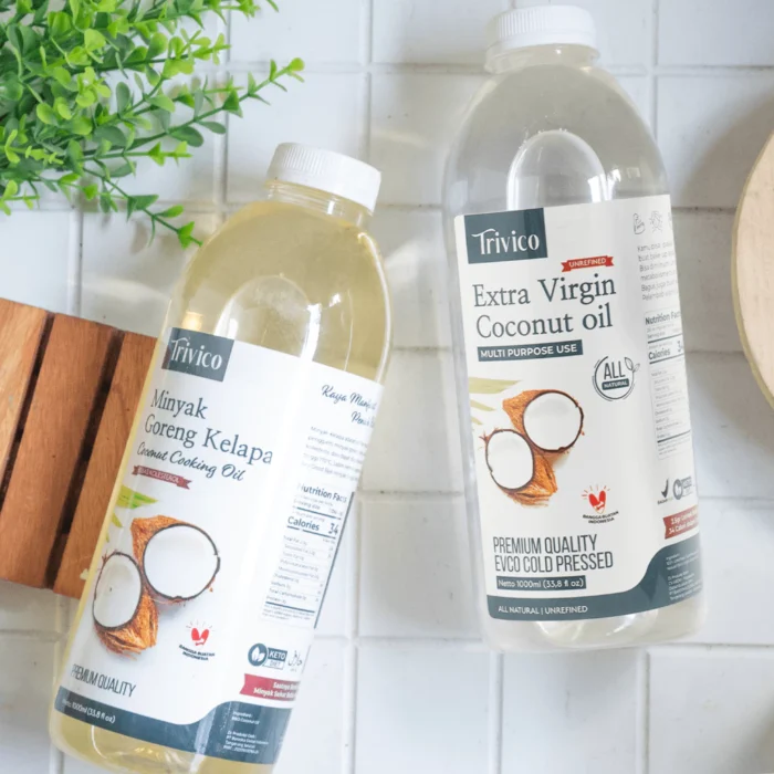 TRIVICO Paket Hemat 2 Minyak Kelapa Extra Virgin Coconut Oil & Minyak Goreng 1 Liter - Image 4