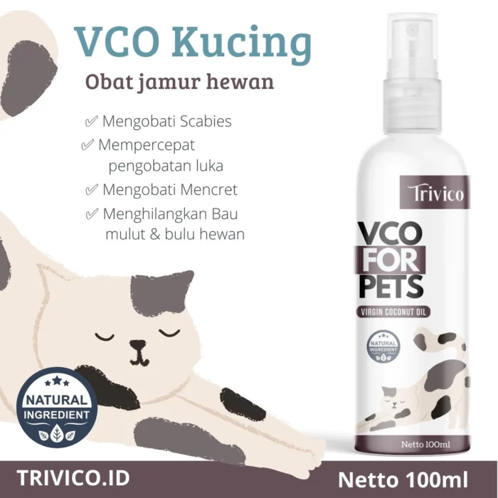 Trivico Minyak VCO Hewan Spray 100ml - Obat Ampuh Scabies, Kurap, Gudik, serta Jamur pada Hewan - Image 3