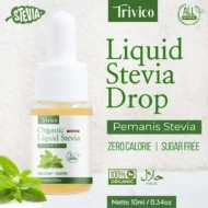 TRIVICO Liquid Stevia - Pemanis 0 Kalori Alami, Ekstrak Daun Stevia 98%